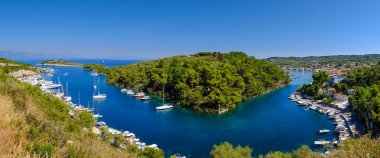 The beautiful island of Paxos, Greece clipart