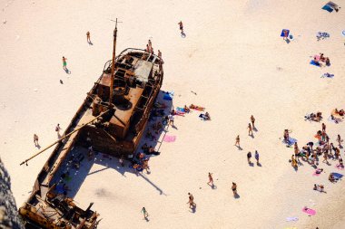 Navagio batık Panagiotis Zakynthos Island ziyaret turist