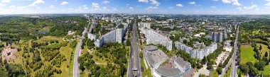 Panoramic view of Chisinau at the City Gates clipart