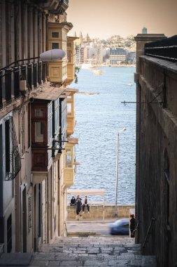 Malta Valletta şehir sokakları