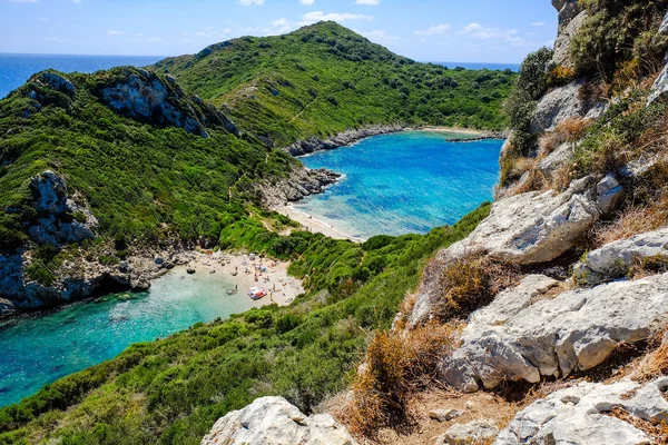 Ünlü plaj Porto Timoni: Korfu Adası Korfu, Yunanistan