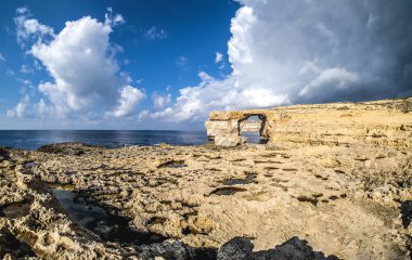 Azure pencere Gozo Adası Malta.