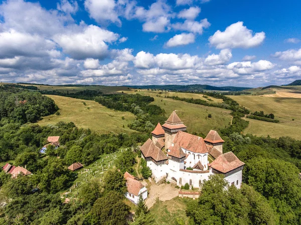 Viscri Chruch Transilvanya, Romanya ortasında güçlendirilmiş. 
