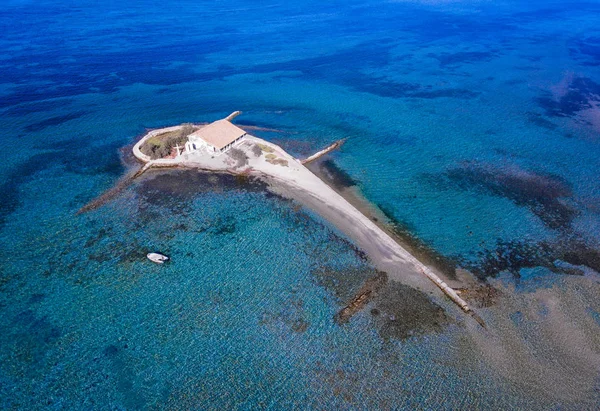 Lefkada Agios Nikolaos île en Grèce Îles Ioaniennes comme on le voit — Photo