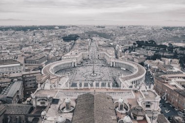 Siyah ve beyaz Roma yukarıdan 