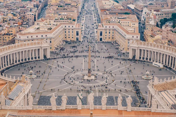 Rom Sankt Petersplatz aus der Vogelperspektive in Rom, — Stockfoto