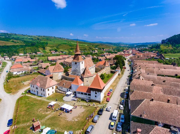 Archita Eglise fortifiée à Archita Saxon Village Transylvanie R — Photo