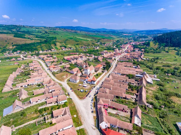 Archita Saxon Village Transylvanie Roumanie vue aérienne — Photo