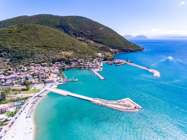Vasiliki kasaba Lefkada Adası Yunanistan