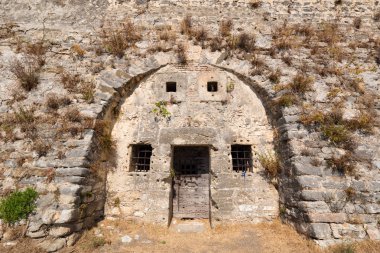 Lefkada Santa Maura kale antik duvarlar