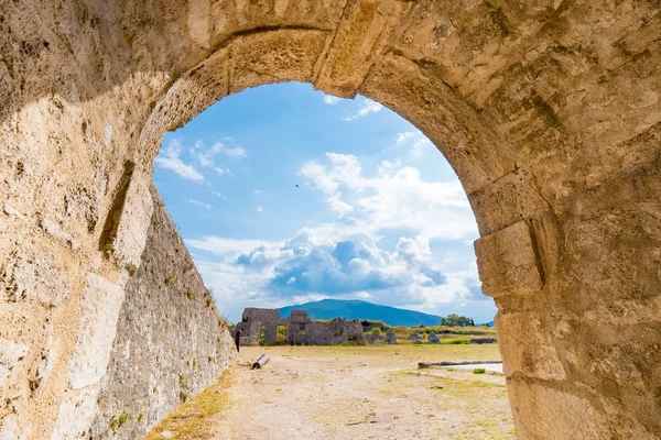İç Santa Maura kale Lefkada Town, önemli turistik yakınındaki