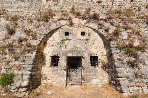 Τα αρχαία τείχη του ΛΕΥΚΑΔΑ Santa Maura φρούριο — Φωτογραφία Αρχείου