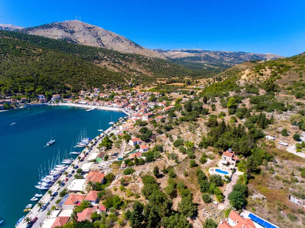 Cephalonia Island small port Agia Effimia yachts harbour — Stock Photo, Image