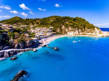 Agios Ioannis Beach'te Lefkada başlıca turistik attractio biri