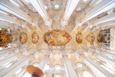 Münih, Almanya, Eylül 2015: katedral iç ve için önemli