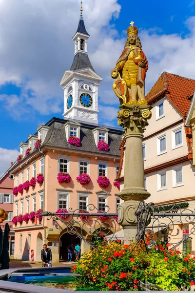 Aalen, sept. 2015: joseph i-statue auf dem markt fou — Stockfoto