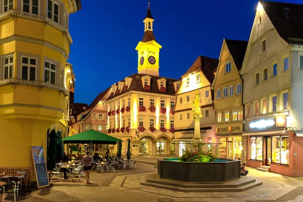 Aalen, sept. 2015: stadt auf dem romantischen straßenweg eines — Stockfoto