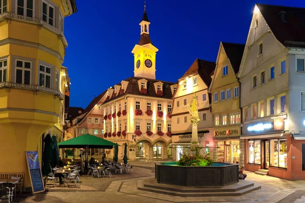 Aalen, sept. 2015: stadt auf dem romantischen straßenweg eines — Stockfoto