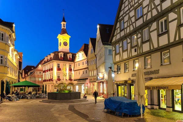 Aalen, sept. 2015: stadt auf dem romantischen straßenweg eines — Stockfoto