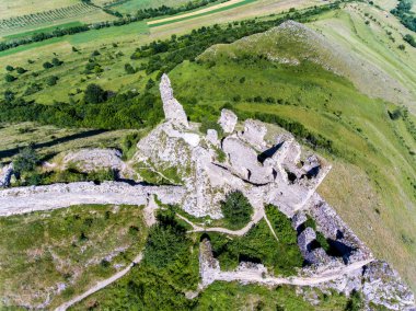 Coltesti fortress from above. Coltesti Village, Rimetea, Apuseni