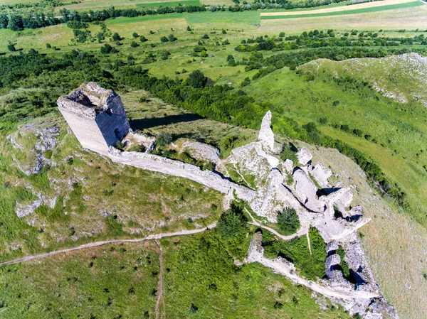 Coltesti fortress from above. Coltesti Village, Rimetea, Apuseni — 스톡 사진