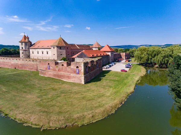 Fortaleza medieval de Fagaras vista desde arriba — Foto de Stock