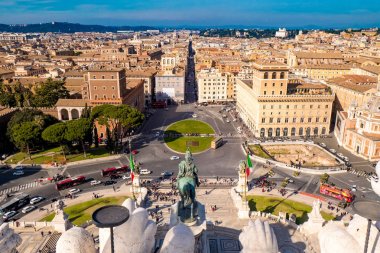 Roma Venedik (Piazza Venezia yukarıda görüldüğü gibi Plazza)