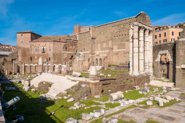 Rom Roma forumda yakınındaki Augustus Forumu (Foro di Augusto)