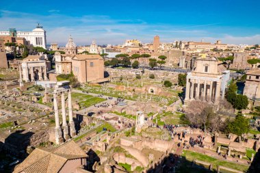 Roma, İtalya Roma Forumu antik kalıntıları