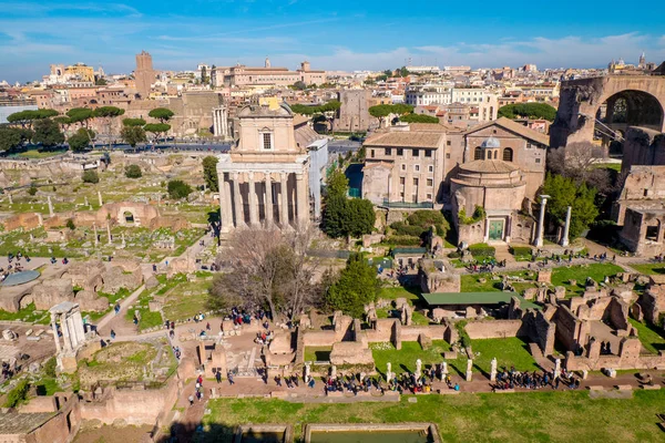 Roma, İtalya Roma Forumu antik kalıntıları