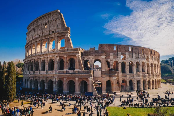 Rzymskie Koloseum w Rzymie — Zdjęcie stockowe