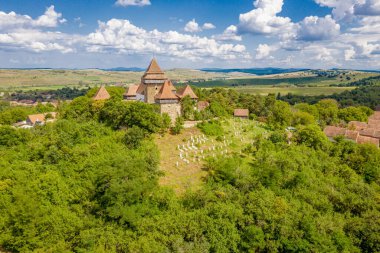 Romanya Viscri Köyü güçlendirilmiş kilise