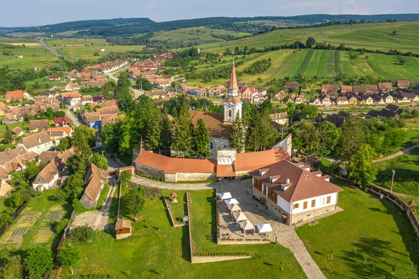 Maison Paria Ancienne Église Fortifiée Saxonne Crit Transylvanie Roumanie — Photo