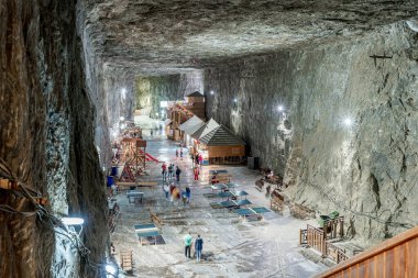 Romanya 'nın Harghita kentinde tuz madeninden kork
