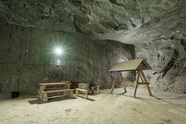 カチカ鉱山 Cacica Mine ルーマニア北部のサセバ郡に位置する大きな塩鉱山である — ストック写真