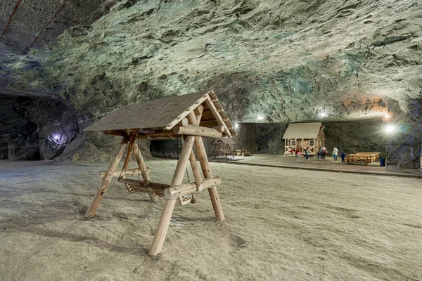 カチカ鉱山 Cacica Mine ルーマニア北部のサセバ郡に位置する大きな塩鉱山である — ストック写真