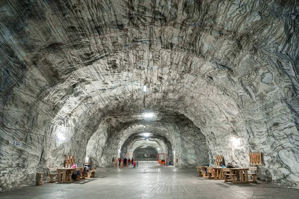 Tunnels Salt Mine Targu Ocna Romania — Stock Photo, Image