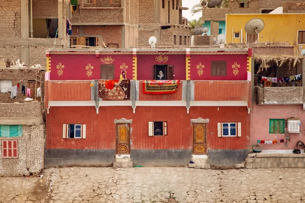 Luxor Egipto Ene 2019 Vida Cotidiana Orillas Del Río Nilo —  Fotos de Stock