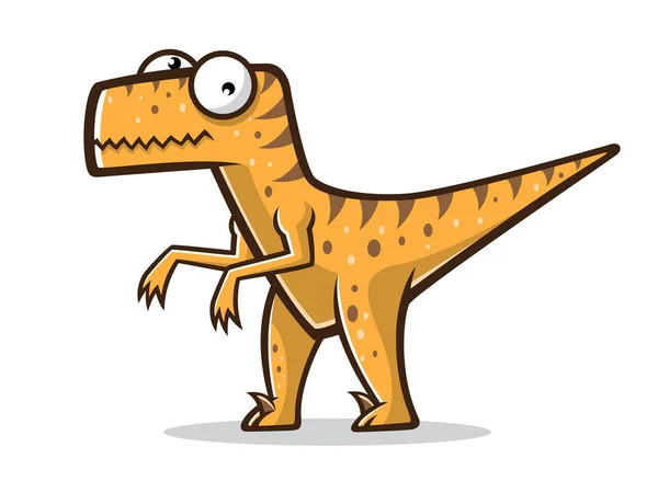 Мультфильм смешной Raptor — стоковый вектор