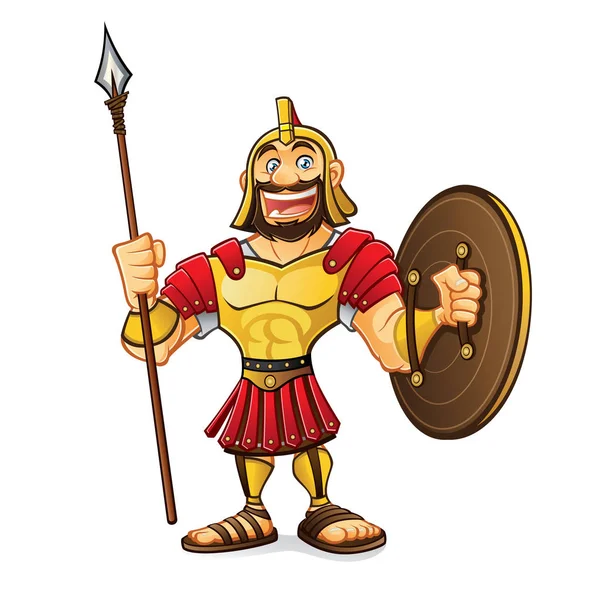 Dibujos animados Ejército romano — Vector de stock