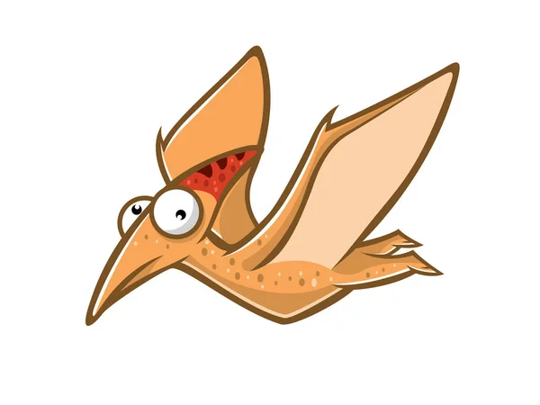 Dessin animé drôle Pteranodon — Image vectorielle