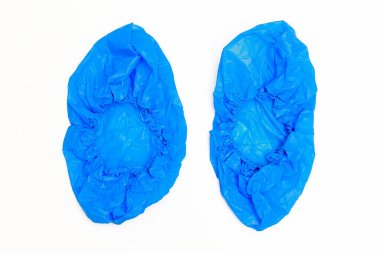 Ayak için mavi galoş