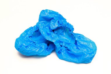 Ayak için mavi galoş