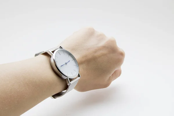 Reloj de pulsera sobre fondo blanco — Foto de Stock