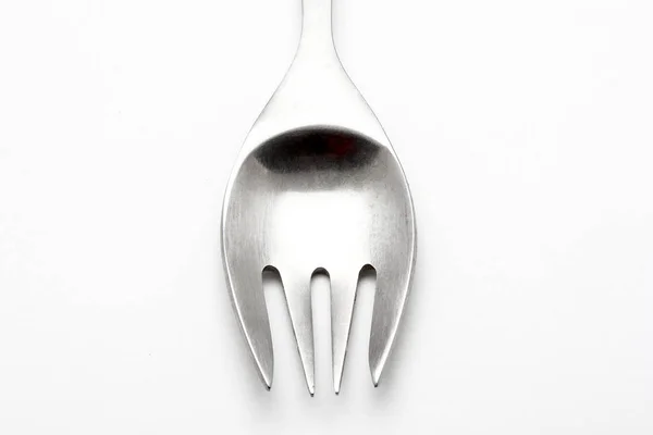 Diner vork op witte achtergrond — Stockfoto