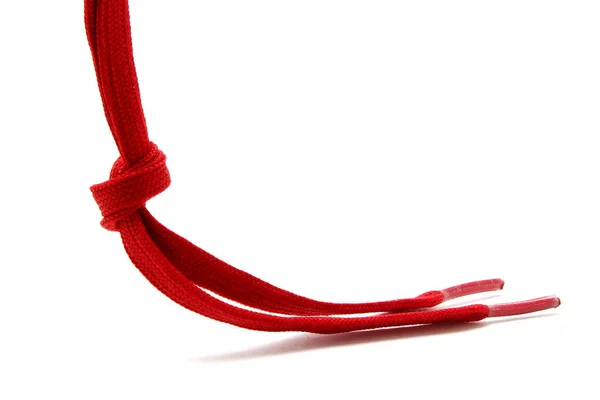 Shoe laces red — Stock Photo, Image