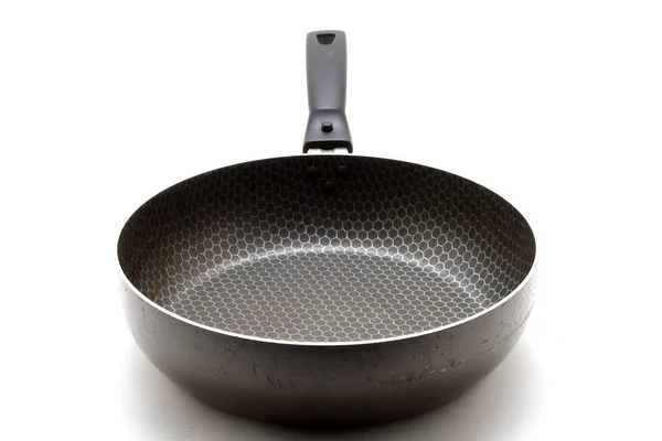 Koekenpan met non-stick coating op een witte achtergrond — Stockfoto