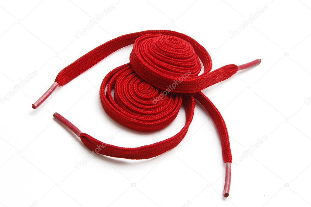 Shoe laces red
