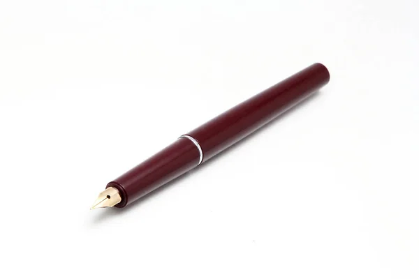 Fountain pen on white background — Stock Photo, Image