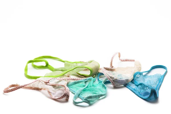 Thong strings on white background — Stock Photo, Image